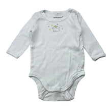 Load image into Gallery viewer, Unisex Marquise, embroidered cotton bodysuit / romper, EUC, size 00,  