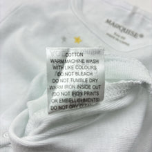 Load image into Gallery viewer, Unisex Marquise, embroidered cotton bodysuit / romper, EUC, size 00,  