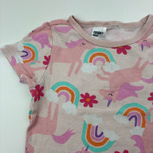 Load image into Gallery viewer, Girls Anko, pyjama tee / top, unicorns, FUC, size 3,  