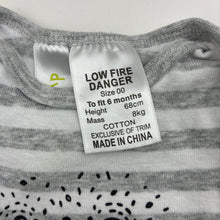 Load image into Gallery viewer, Unisex Dymples, cotton bodysuit / romper, EUC, size 00,  