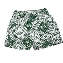 Load image into Gallery viewer, Boys Cotton On, green &amp; white shorts, elasticated, EUC, size 2,  