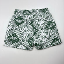 Load image into Gallery viewer, Boys Cotton On, green &amp; white shorts, elasticated, EUC, size 2,  
