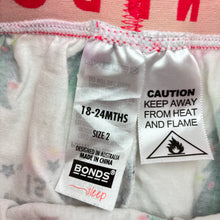 Load image into Gallery viewer, Unisex Bonds, stretchy Christmas pyjama shorts, GUC, size 2,  
