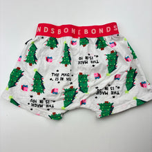 Load image into Gallery viewer, Unisex Bonds, stretchy Christmas pyjama shorts, GUC, size 2,  