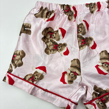 Load image into Gallery viewer, Girls Baby Berry, satin Christmas pyjama shorts, GUC, size 1,  