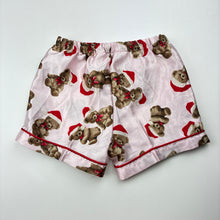 Load image into Gallery viewer, Girls Baby Berry, satin Christmas pyjama shorts, GUC, size 1,  