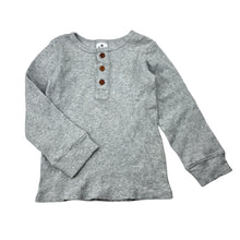 Load image into Gallery viewer, Unisex Target, ribbed organic cotton blend henley top, EUC, size 2,  