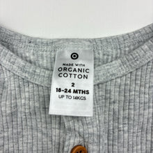 Load image into Gallery viewer, Unisex Target, ribbed organic cotton blend henley top, EUC, size 2,  