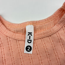 Load image into Gallery viewer, Girls KID, coral short sleeve top, EUC, size 2,  