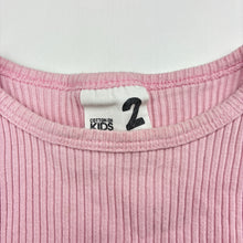 Load image into Gallery viewer, Girls Cotton On, stretchy ribbed long sleeve top, EUC, size 2,  