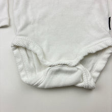 Load image into Gallery viewer, Unisex Bonds, white ribbed cotton bodysuit / romper, EUC, size 000,  