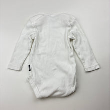 Load image into Gallery viewer, Unisex Bonds, white ribbed cotton bodysuit / romper, EUC, size 000,  