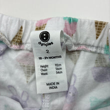 Load image into Gallery viewer, Girls Dymples, lightweight cotton shorts, elasticated, EUC, size 2,  