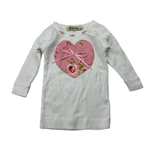 Load image into Gallery viewer, Girls Stevie &amp; Me, embroidered soft cotton long sleeve top, EUC, size 000,  