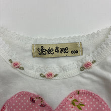 Load image into Gallery viewer, Girls Stevie &amp; Me, embroidered soft cotton long sleeve top, EUC, size 000,  
