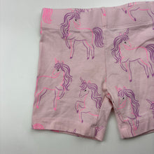 Load image into Gallery viewer, Girls Anko, pink stretchy bike shorts, unicorns, EUC, size 2,  