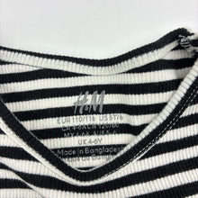 Load image into Gallery viewer, Girls H&amp;M, striped ribbed stretchy tee / top, EUC, size 5-6,  