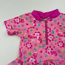 Load image into Gallery viewer, Girls Dymples, pink floral swim one-piece, EUC, size 00,  