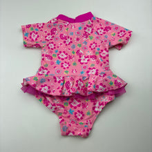 Load image into Gallery viewer, Girls Dymples, pink floral swim one-piece, EUC, size 00,  