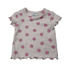 Load image into Gallery viewer, Girls Anko, floral stretchy ribbed tee / top, FUC, size 000,  