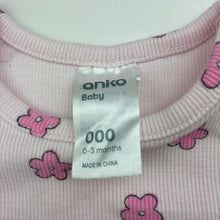 Load image into Gallery viewer, Girls Anko, floral stretchy ribbed tee / top, FUC, size 000,  