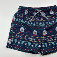 Load image into Gallery viewer, Boys Dymples, lightweight Christmas board shorts, elasticated, EUC, size 2,  