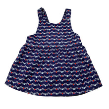 Load image into Gallery viewer, Girls handmade, floral cotton dress, EUC, size 0-1, L: 43cm