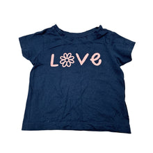 Load image into Gallery viewer, Girls Anko, navy cotton tee / top, EUC, size 1,  