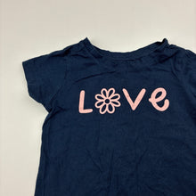 Load image into Gallery viewer, Girls Anko, navy cotton tee / top, EUC, size 1,  