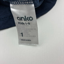 Load image into Gallery viewer, Girls Anko, navy cotton tee / top, EUC, size 1,  