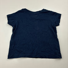 Load image into Gallery viewer, Girls Anko, navy cotton tee / top, EUC, size 1,  