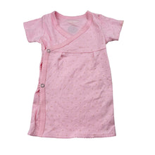 Load image into Gallery viewer, Girls TINY TRIBE, pink soft cotton wrap-over dress, EUC, size 0000, L: 36cm