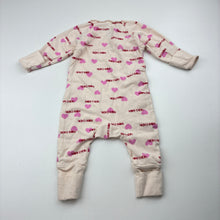 Load image into Gallery viewer, Girls Bonds, stretchy cozysuit coverall / romper, EUC, size 0000,  