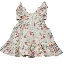 Load image into Gallery viewer, Girls purebaby, floral organic cotton summer dress, GUC, size 0, L: 39cm