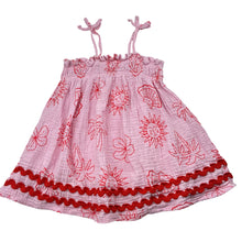 Load image into Gallery viewer, Girls Mango, crinkle cotton summer dress, GUC, size 2, L: 45cm