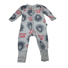 Load image into Gallery viewer, Unisex Bonds, Christmas zip wondersuit / zippy / romper, lion, EUC, size 00,  