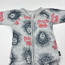 Load image into Gallery viewer, Unisex Bonds, Christmas zip wondersuit / zippy / romper, lion, EUC, size 00,  