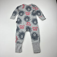 Load image into Gallery viewer, Unisex Bonds, Christmas zip wondersuit / zippy / romper, lion, EUC, size 00,  