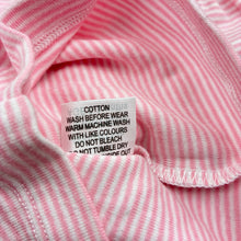 Load image into Gallery viewer, Girls Marquise, striped soft cotton long sleeve top, bird, EUC, size 000,  