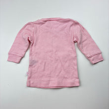 Load image into Gallery viewer, Girls Marquise, striped soft cotton long sleeve top, bird, EUC, size 000,  