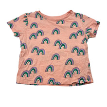 Load image into Gallery viewer, Girls Target, organic cotton tee / top, rainbows, GUC, size 2,  