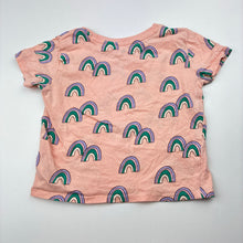 Load image into Gallery viewer, Girls Target, organic cotton tee / top, rainbows, GUC, size 2,  