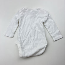 Load image into Gallery viewer, Unisex Anko, white cotton bodysuit / romper, EUC, size 0000,  