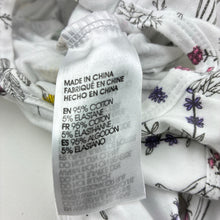 Load image into Gallery viewer, Girls KIDDING AROUND, stretchy floral zip coverall / romper, GUC, size 000,  