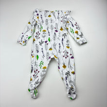Load image into Gallery viewer, Girls KIDDING AROUND, stretchy floral zip coverall / romper, GUC, size 000,  