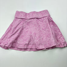 Load image into Gallery viewer, Girls Anko, floral cotton skirt, built-in shorts, elasticated, EUC, size 1,  