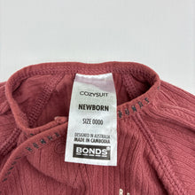 Load image into Gallery viewer, Unisex Bonds, cozysuit coverall / romper, GUC, size 0000,  