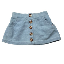 Load image into Gallery viewer, Girls Piping Hot, soft feel knit denim skirt, elasticated, EUC, size 1,  