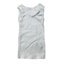 Load image into Gallery viewer, Unisex Anko, white cotton singlet top, EUC, size 0000,  