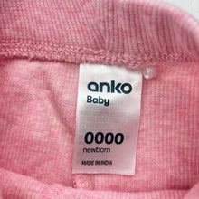 Load image into Gallery viewer, Girls Anko, pink marle ribbed leggings / bottoms, EUC, size 0000,  